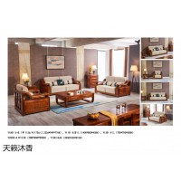 天籟沐香柚木語家具,南康金絲柚木家具,江西現代中式金絲柚木套房,世紀豪軒家具廠家