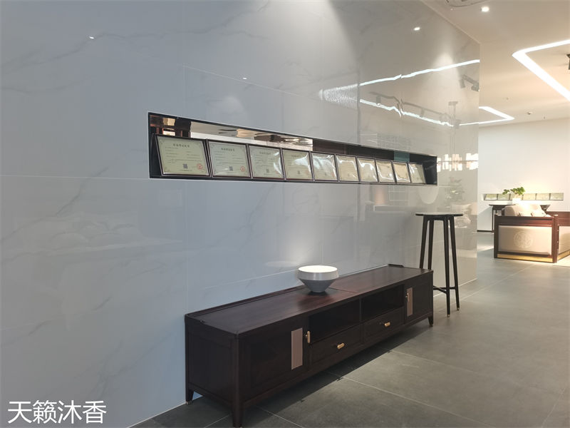 世紀(jì)豪軒&middot;天籟沐香 蘭亭韻-悅系列時尚輕奢新中式風(fēng)格愛里古夷蘇木家具展廳實拍