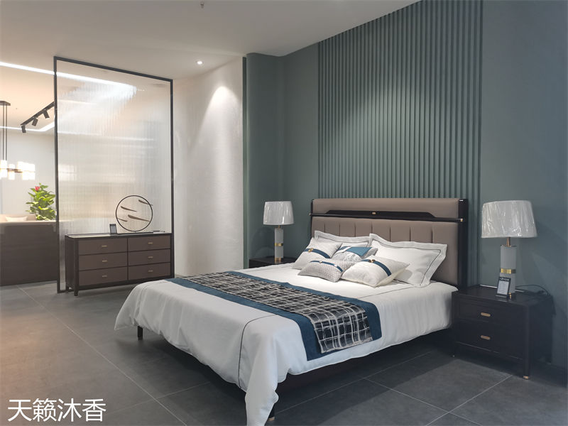 世紀(jì)豪軒&middot;天籟沐香 蘭亭韻-悅系列時尚輕奢新中式風(fēng)格愛里古夷蘇木家具展廳實拍