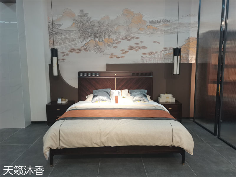 世紀(jì)豪軒&middot;天籟沐香 蘭亭韻-悅系列時尚輕奢新中式風(fēng)格愛里古夷蘇木家具展廳實拍