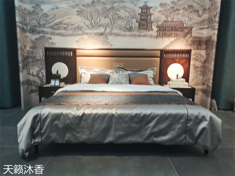 世紀(jì)豪軒&middot;天籟沐香 蘭亭韻-悅系列時尚輕奢新中式風(fēng)格愛里古夷蘇木家具展廳實拍