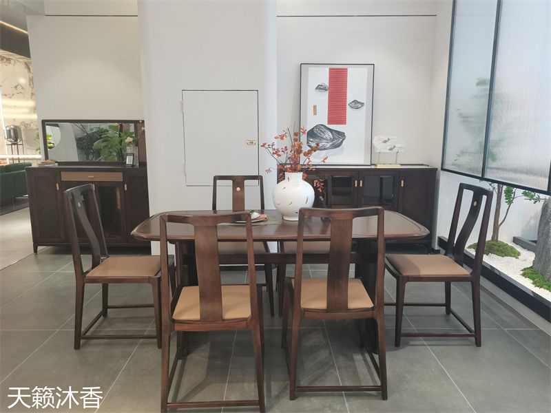 世紀(jì)豪軒&middot;天籟沐香 蘭亭韻-悅系列時尚輕奢新中式風(fēng)格愛里古夷蘇木家具展廳實拍