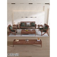 木匠空間家具，南康胡桃木家具，江西現(xiàn)代簡(jiǎn)約實(shí)木家具，胡桃色實(shí)木套房生產(chǎn)廠家