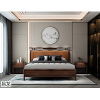 新中式風格烏金木家具，廣東新中式全屋定制，烏金木套房生產廠家，深圳昌龍家具