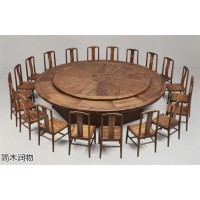 簡木潤物南美胡桃木家具，北美黑胡桃木家具，江西南康茶樓茶室空間家具工程定制廠家