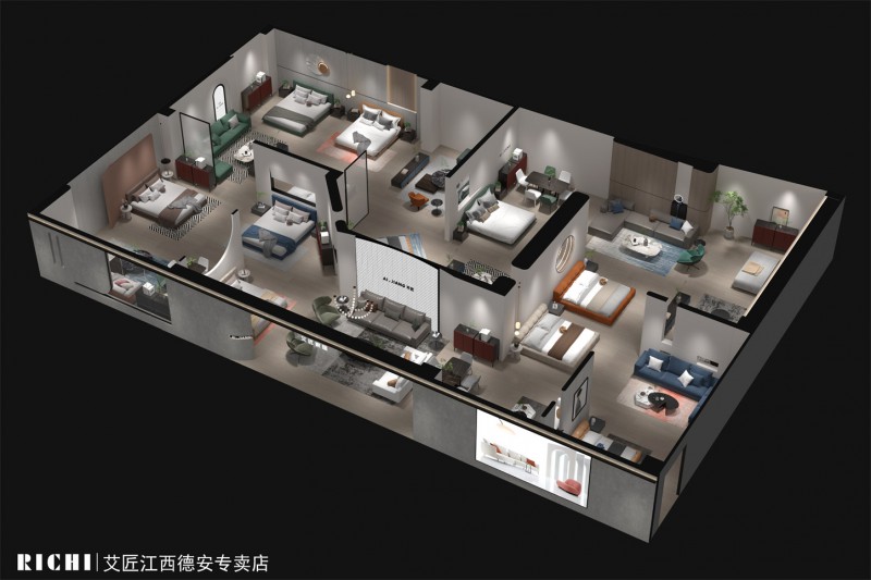 艾匠部分加盟專賣店效果圖