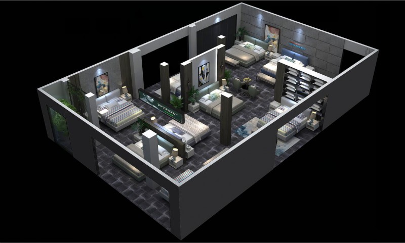 艾匠部分加盟專賣店效果圖