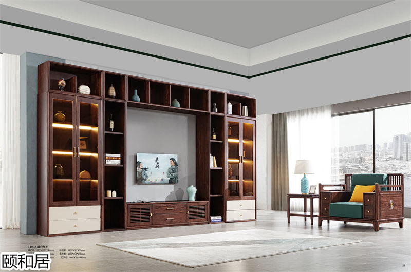 頤和居&middot;東方簡奢 新中式烏金木家具