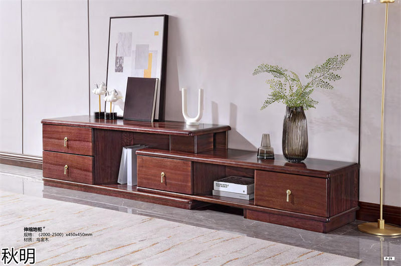 秋明烏金木套房家具