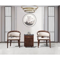 華軒新中式烏金木休閑椅331#、休閑幾290#