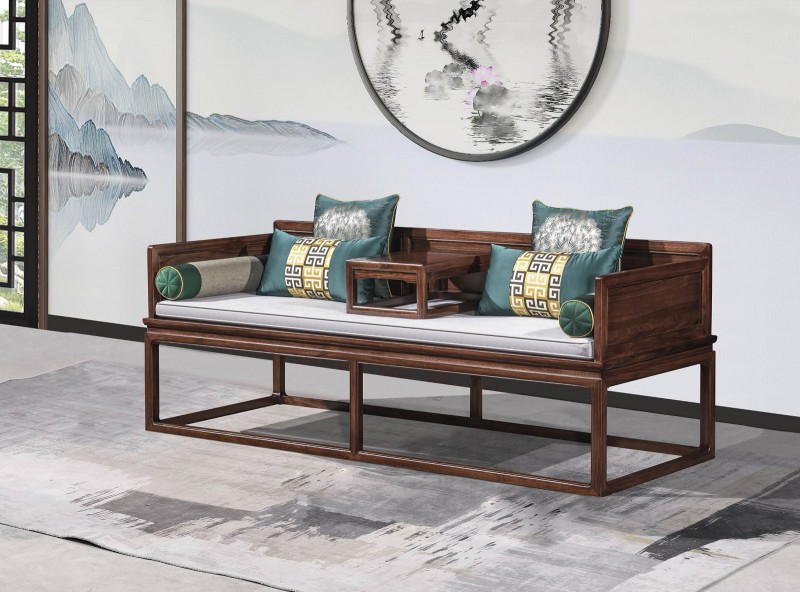 新中式烏金木羅漢床306#