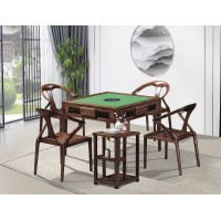 華軒新中式烏金木麻將桌301#、茶水柜301#、休閑椅302#