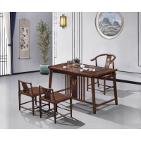 華軒新中式烏金木茶臺(tái)387#、副椅382#、副椅387#