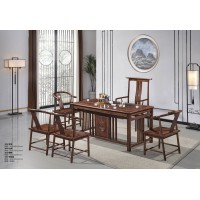 華軒新中式烏金木茶臺(tái)385#、主椅381#、副椅382#、博古架396#