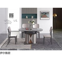 伊爾雅居巖板家具，江西南康巖板餐桌椅、茶幾、電視柜招商，鑫創家緣家具生產廠家