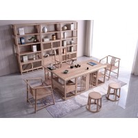 雅菲林新中式輕奢白蠟?zāi)静枧_(tái)20602#、書架20602#