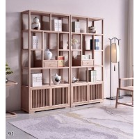 雅菲林新中式輕奢白蠟木博古架20601#