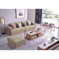 雅菲林新中式輕奢白蠟木沙發2202#、組合茶幾2202#