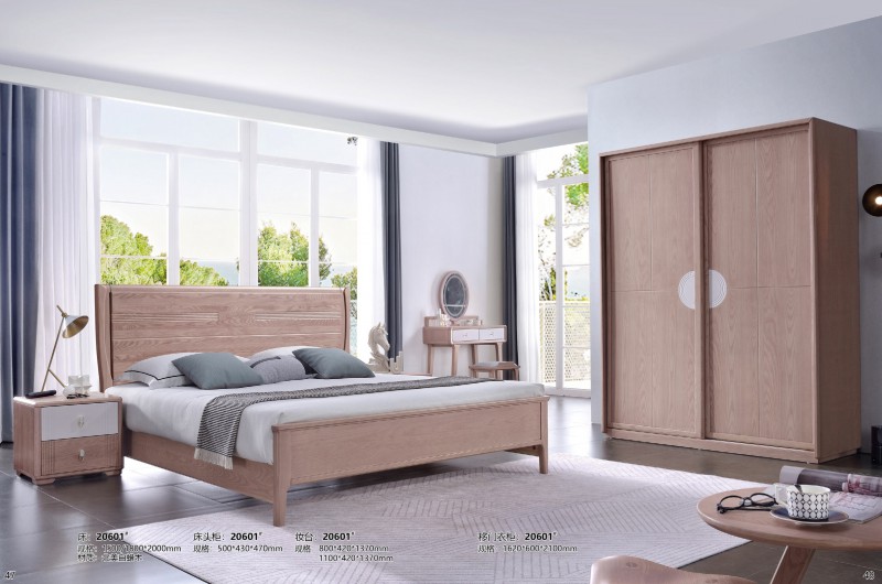 床20601#、床頭柜20601#、妝臺20601#、移門衣柜20601#