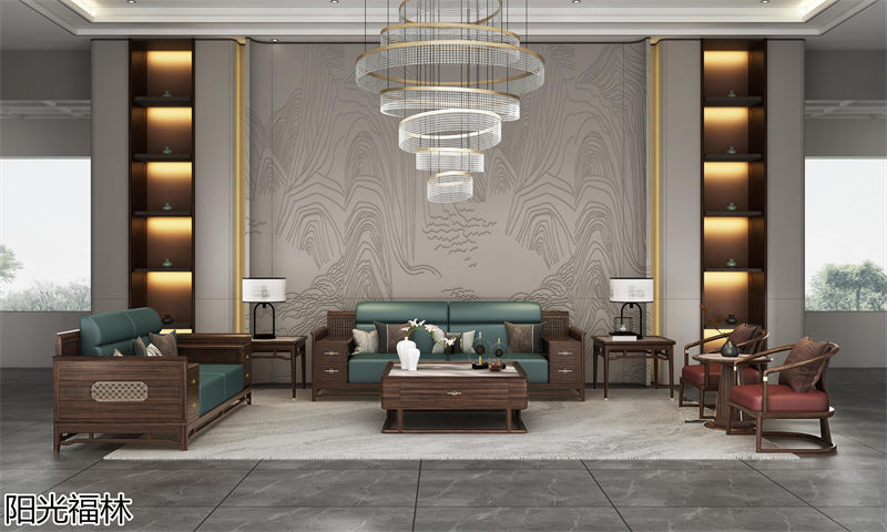 陽光福林&middot;和順新中式風格烏金木家具