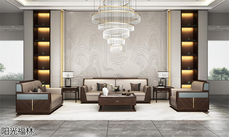 陽光福林&middot;和順新中式風格烏金木家具