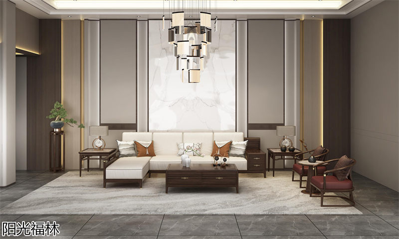 陽光福林&middot;和順新中式風格烏金木家具