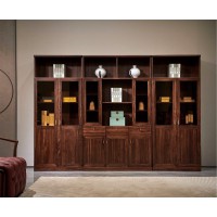 昌龍禾運新中式烏金木1-601#二門書柜、三門書柜
