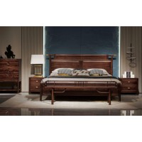 昌龍禾運新中式烏金木1-1011#大床