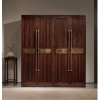 昌龍禾運新中式烏金木1-155#四門衣柜
