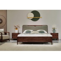 昌龍禾運新中式烏金木1-102#大床