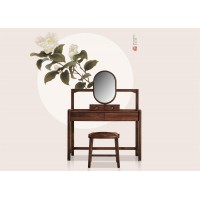 昌龍禾運新中式烏金木1-121#梳妝臺、1-131#妝凳