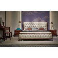 昌龍禾運新中式烏金木1-1012#大床