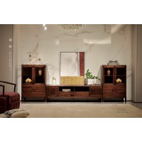 昌龍禾運新中式烏金木1-252#組合電視柜