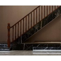 昌龍禾運(yùn)新中式烏金木定制樓梯