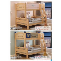 益志青少年兒童家具，南康實木子母床，紅檀木、櫻桃木壓紋、橡木壓紋子母床廠家