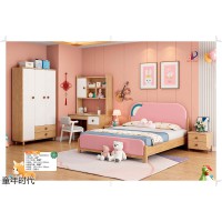 童年時代青少年實木套房,南康白蠟木兒童床,江西膚感漆兒童套房,卡通軟床廠家,鑫達木業