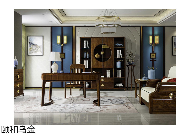 順意家具·志趣家-頤和烏金 新中式風(fēng)格烏金木家具