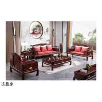 志趣家國風新中式家具，南康金花梨木家具，國潮新古典金花梨套房，江西順意家具廠家