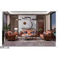 名府工匠·風雅薈新中式黑檀木家具，別墅全屋定制，實木門、櫥柜衣柜、電動餐桌定制廠家