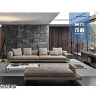 輕奢極簡風格軟體家具，南康現(xiàn)代簡約軟體沙發(fā)，江西休閑時尚軟床，園墅美家家具廠家