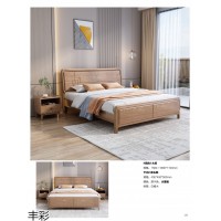 豐彩北歐白蠟木家具，酒店民宿工程單家具，拎包入住樣板房家具，白蠟木套房廠家