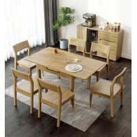 朗朝現代極簡白蠟木L2931#拉伸方臺