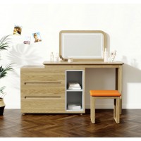 朗朝現代極簡白蠟木L2691#梳妝臺、L2691#妝凳