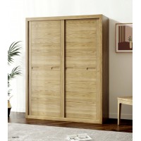 朗朝現代極簡白蠟木L2664#趟門衣柜