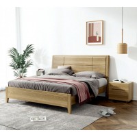 朗朝現代極簡白蠟木L2624#硬靠床