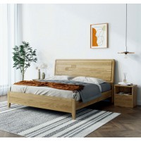 朗朝現代極簡白蠟木L2622#硬靠床