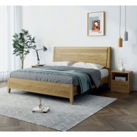 朗朝現代極簡白蠟木L2625#硬靠床