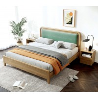 朗朝現代極簡白蠟木L2605#軟包床