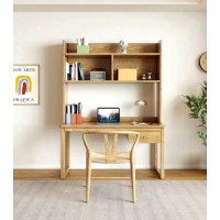 朗朝現代極簡白蠟木L2832#組合書柜、L2910#圍椅