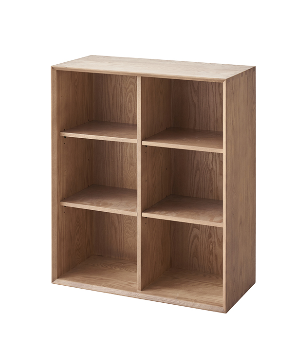 歌樂美北歐復古白蠟木S3010-3#無門書柜